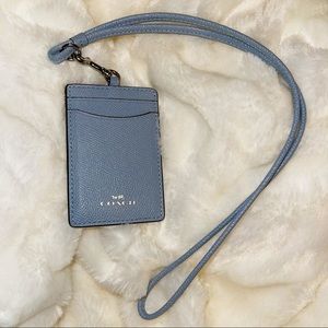 Baby Blue Coach Lanyard